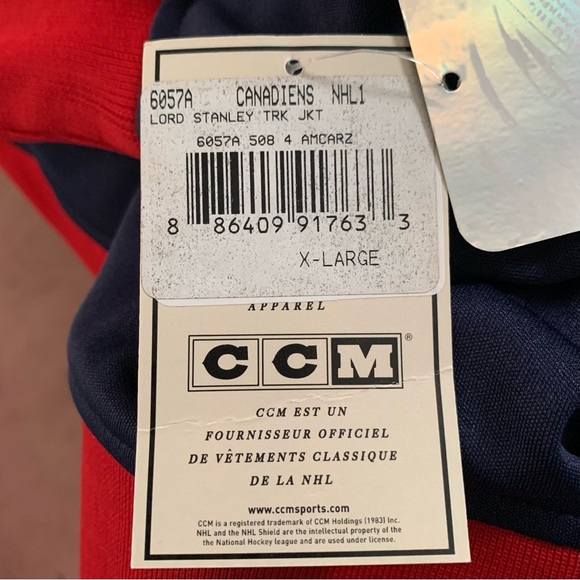 CCM NHL Montreal Canadiens Men’s XL Lightweight Jacket - Picture 12 of 14